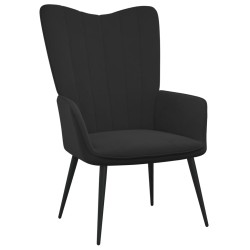 vidaXL Relaxsessel Schwarz Samt