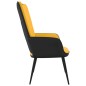 vidaXL Relaxsessel Senfgelb Samt und PVC vidaXL Relaxsessel Senfgelb Samt und PVC