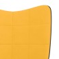 vidaXL Relaxsessel Senfgelb Samt und PVC vidaXL Relaxsessel Senfgelb Samt und PVC