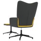 vidaXL Relaxsessel mit Hocker Senfgelb Samt und PVC vidaXL Relaxsessel mit Hocker Senfgelb Samt und PVC