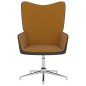 vidaXL Relaxsessel Braun Samt und PVC vidaXL Relaxsessel Braun Samt und PVC