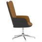 vidaXL Relaxsessel Braun Samt und PVC vidaXL Relaxsessel Braun Samt und PVC