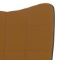 vidaXL Relaxsessel Braun Samt und PVC vidaXL Relaxsessel Braun Samt und PVC