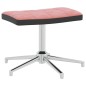 vidaXL Relaxsessel mit Hocker Rosa Samt und PVC vidaXL Relaxsessel mit Hocker Rosa Samt und PVC