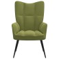 vidaXL Relaxsessel Hellgrün Samt vidaXL Relaxsessel Hellgrün Samt