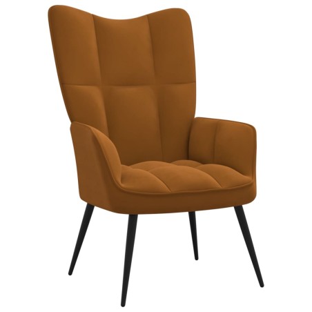 vidaXL Relaxsessel Braun Samt