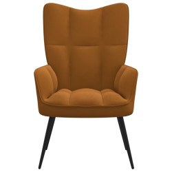 vidaXL Relaxsessel Braun Samt