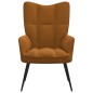 vidaXL Relaxsessel Braun Samt vidaXL Relaxsessel Braun Samt
