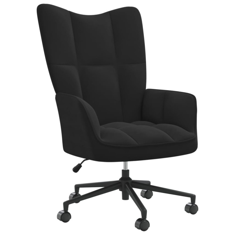 vidaXL Relaxsessel Schwarz Samt vidaXL Relaxsessel Schwarz Samt