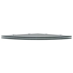 vidaXL Eckregale 2 Stk. mit Verchromten Halterungen Glas Schwarz