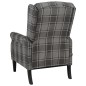vidaXL Relaxsessel Verstellbar Grau Stoff vidaXL Relaxsessel Verstellbar Grau Stoff