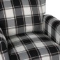 vidaXL Aufstehsessel Braun und Weiß Stoff vidaXL Aufstehsessel Braun und Weiß Stoff