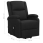 vidaXL Aufstehsessel Schwarz Stoff vidaXL Aufstehsessel Schwarz Stoff