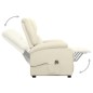vidaXL Aufstehsessel Creme Stoff vidaXL Aufstehsessel Creme Stoff