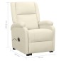 vidaXL Aufstehsessel Creme Stoff vidaXL Aufstehsessel Creme Stoff