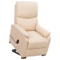 vidaXL Aufstehsessel Creme Stoff vidaXL Aufstehsessel Creme Stoff