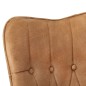 vidaXL Ohrensessel Braun Canvas vidaXL Ohrensessel Braun Canvas