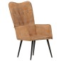 vidaXL Ohrensessel Braun Canvas vidaXL Ohrensessel Braun Canvas