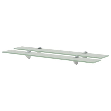 Schwebende Regale 2 Stk. Glas 70x10 cm 8 mm