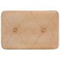 vidaXL Ohrensessel mit Hocker Creme Canvas vidaXL Ohrensessel mit Hocker Creme Canvas