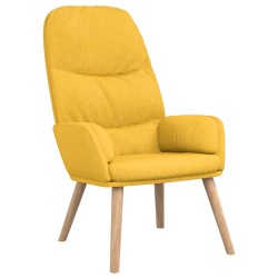 vidaXL Relaxsessel Senfgelb Stoff