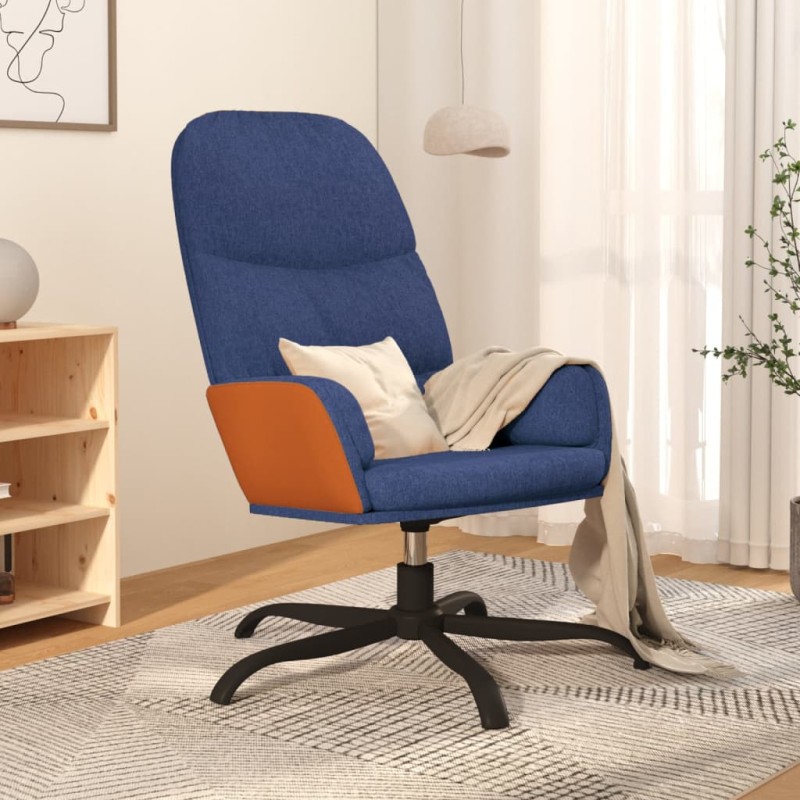 vidaXL Relaxsessel Blau Stoff vidaXL Relaxsessel Blau Stoff