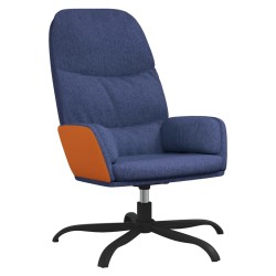 vidaXL Relaxsessel Blau Stoff
