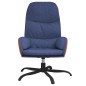 vidaXL Relaxsessel Blau Stoff vidaXL Relaxsessel Blau Stoff