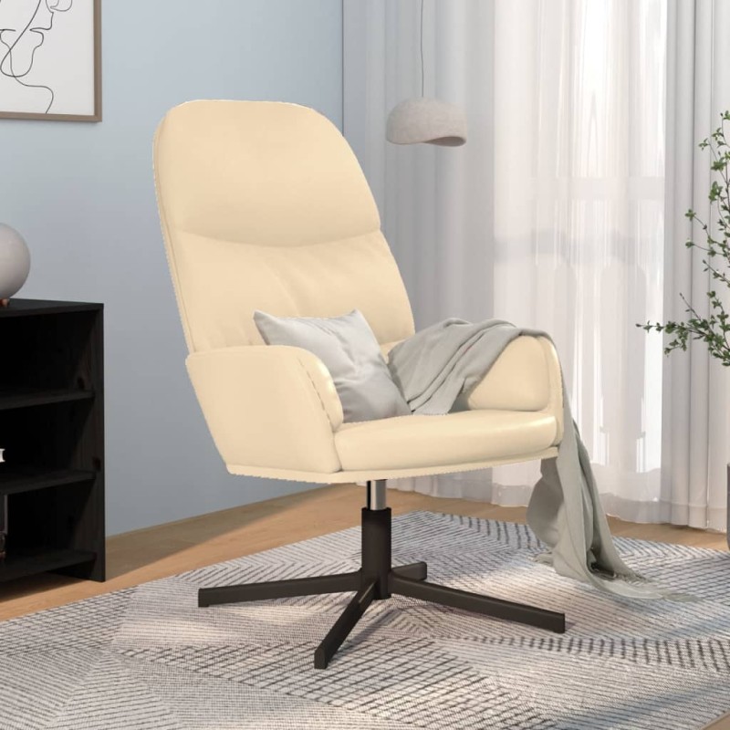 vidaXL Relaxsessel Cremeweiß Kunstleder vidaXL Relaxsessel Cremeweiß Kunstleder