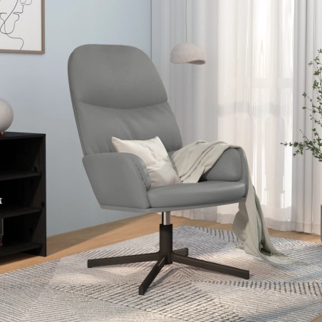 vidaXL Relaxsessel Grau Kunstleder