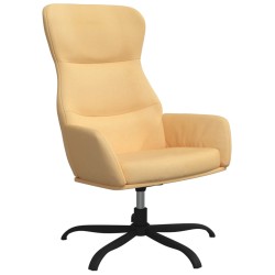 vidaXL Relaxsessel Creme Wildleder-Optik