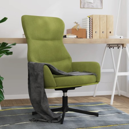 vidaXL Relaxsessel Hellgrün Samt