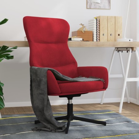 vidaXL Relaxsessel Weinrot Samt