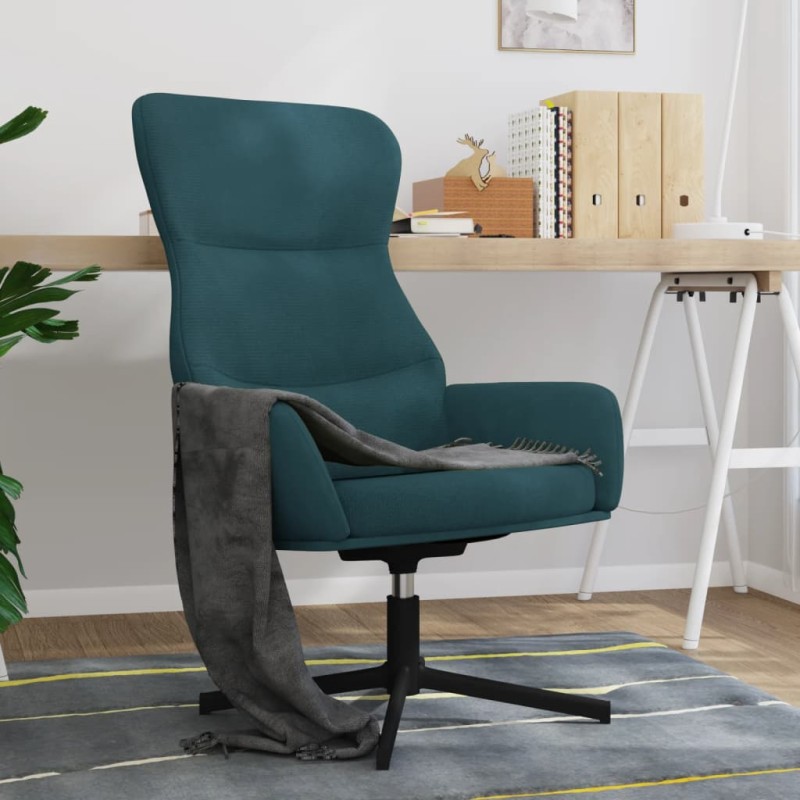 vidaXL Relaxsessel Blau Samt vidaXL Relaxsessel Blau Samt