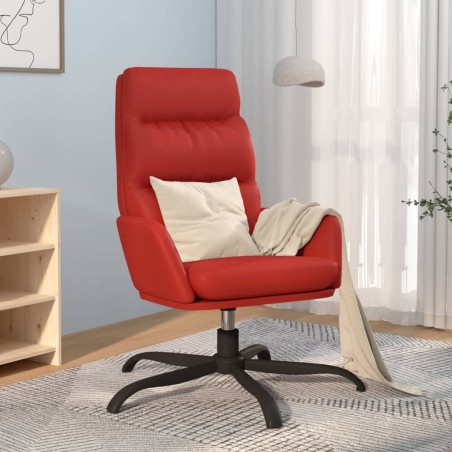 vidaXL Relaxsessel Weinrot Kunstleder