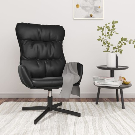 vidaXL Relaxsessel Schwarz Kunstleder