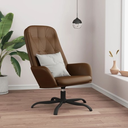 vidaXL Relaxsessel Braun Glänzend Kunstleder