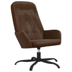vidaXL Relaxsessel Braun Glänzend Kunstleder