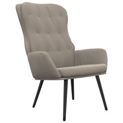 vidaXL Relaxsessel Hellgrau Samt