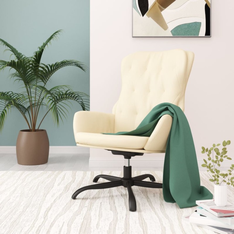 vidaXL Relaxsessel Creme Kunstleder vidaXL Relaxsessel Creme Kunstleder