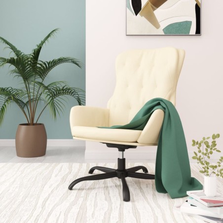 vidaXL Relaxsessel Creme Kunstleder