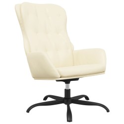 vidaXL Relaxsessel Creme Kunstleder