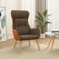 vidaXL Relaxsessel Braun Stoff und PVC vidaXL Relaxsessel Braun Stoff und PVC