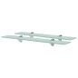 Schwebende Regale 2 Stk. Glas 60x10 cm 8 mm Schwebende Regale 2 Stk. Glas 60x10 cm 8 mm