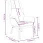 vidaXL Relaxsessel Dunkelgrau Stoff vidaXL Relaxsessel Dunkelgrau Stoff
