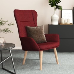 vidaXL Relaxsessel Weinrot Stoff