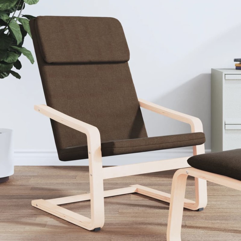 vidaXL Relaxsessel Dunkelbraun Stoff vidaXL Relaxsessel Dunkelbraun Stoff