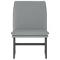 vidaXL Loungesessel Hellgrau 52x75x76 cm Stoff vidaXL Loungesessel Hellgrau 52x75x76 cm Stoff
