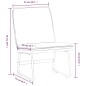 vidaXL Loungesessel Hellgrau 52x75x76 cm Stoff vidaXL Loungesessel Hellgrau 52x75x76 cm Stoff
