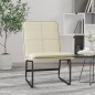 vidaXL Loungesessel Creme 54x75x76 cm Kunstleder vidaXL Loungesessel Creme 54x75x76 cm Kunstleder
